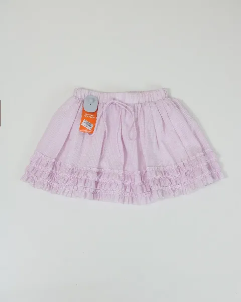 Chân váy nữ boi kẻ 5119-2 Hồng F   ASIEU20