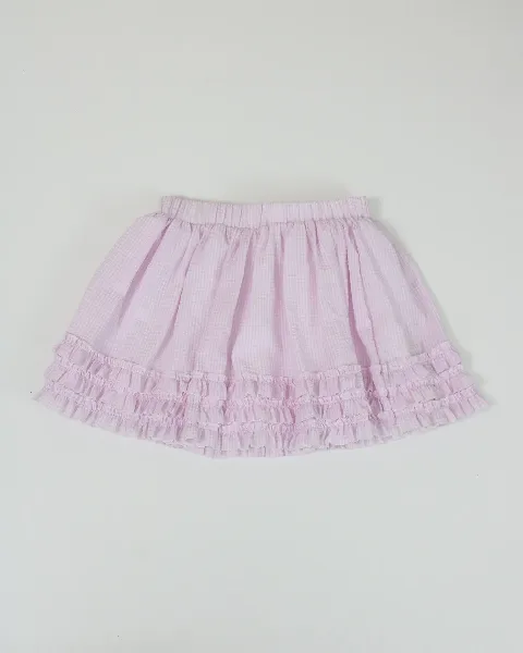 Chân váy nữ boi kẻ 5119-2 Hồng F   ASIEU20