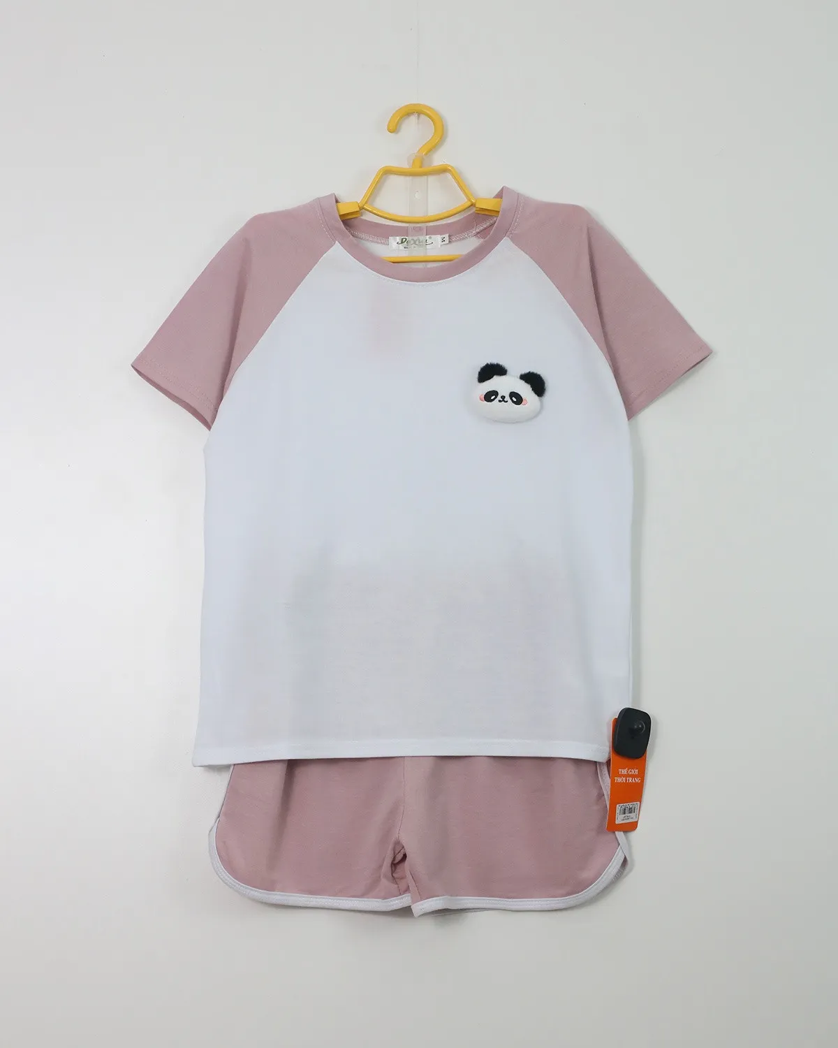 Bộ quần áo nữ  cotton cộc 8912 Ghi L   QC23
