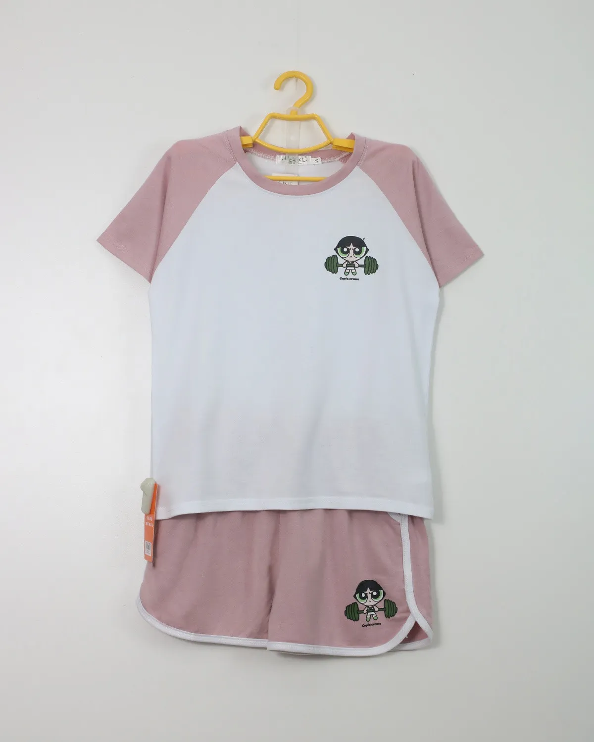 Bộ quần áo nữ  cotton cộc 887 Ghi L   QC23