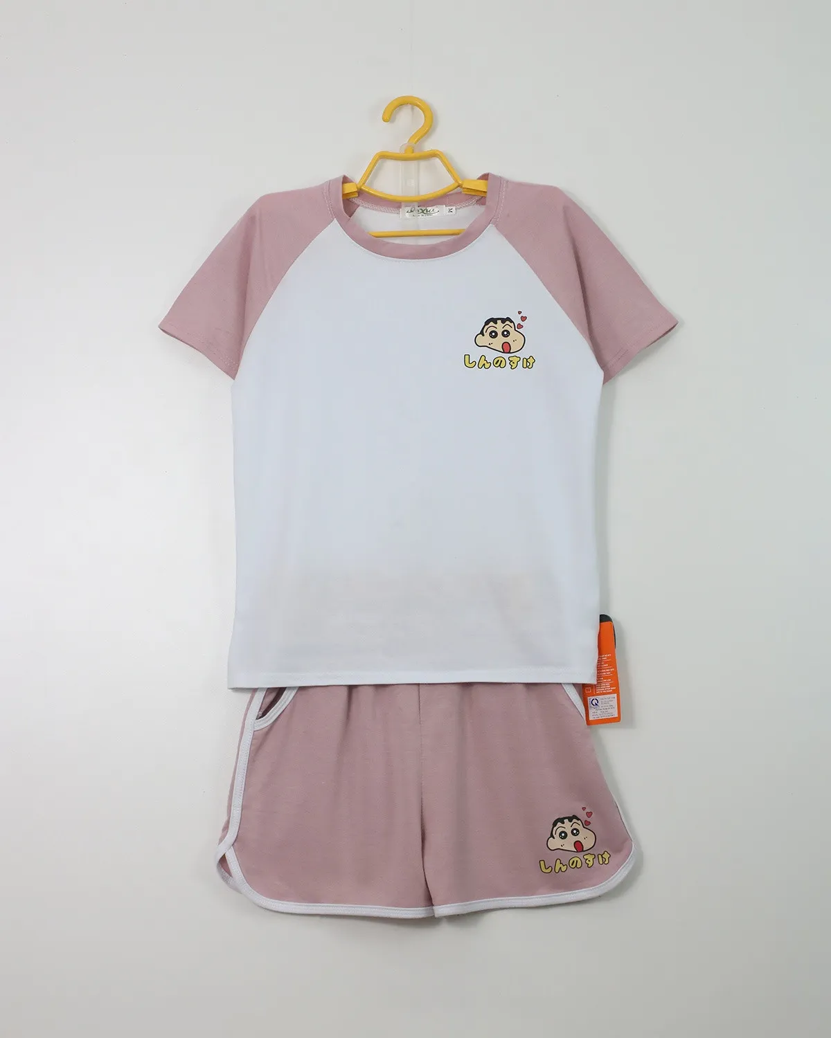 Bộ quần áo nữ cotton cộc  888 Ghi L   QC23