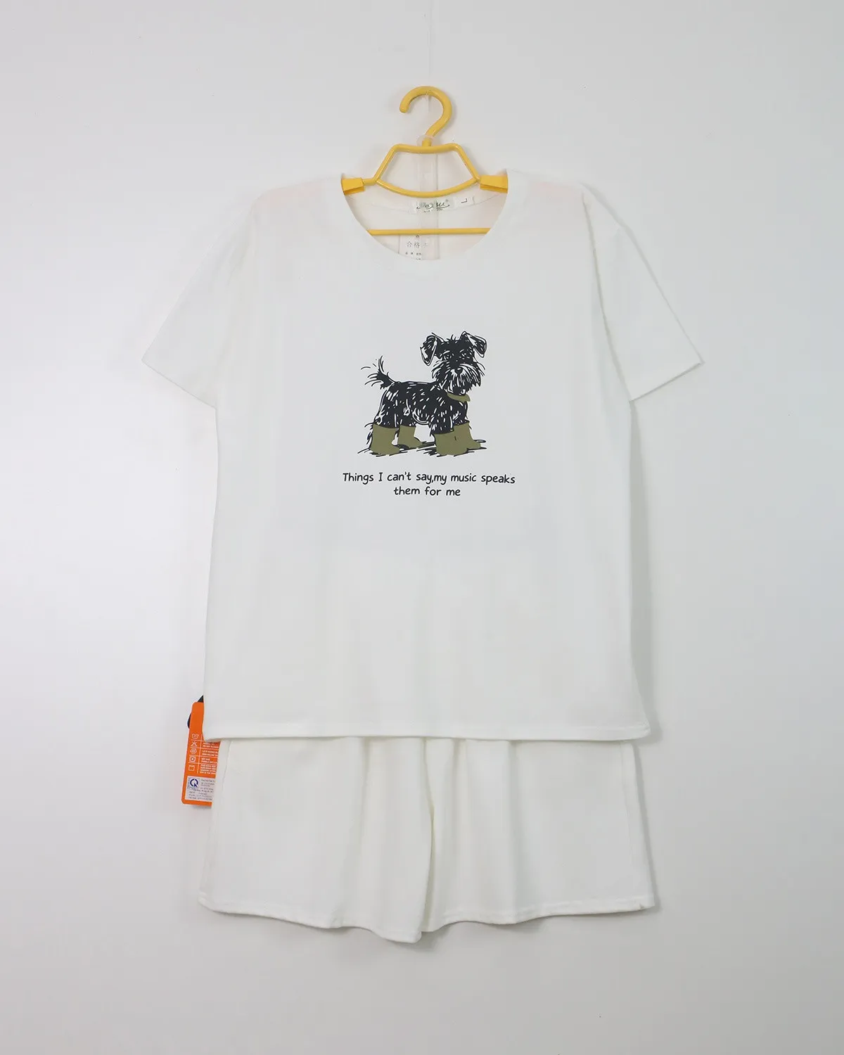 Bộ quần áo nữ cotton cộc nhỏ 14168 Xanh L   QC23