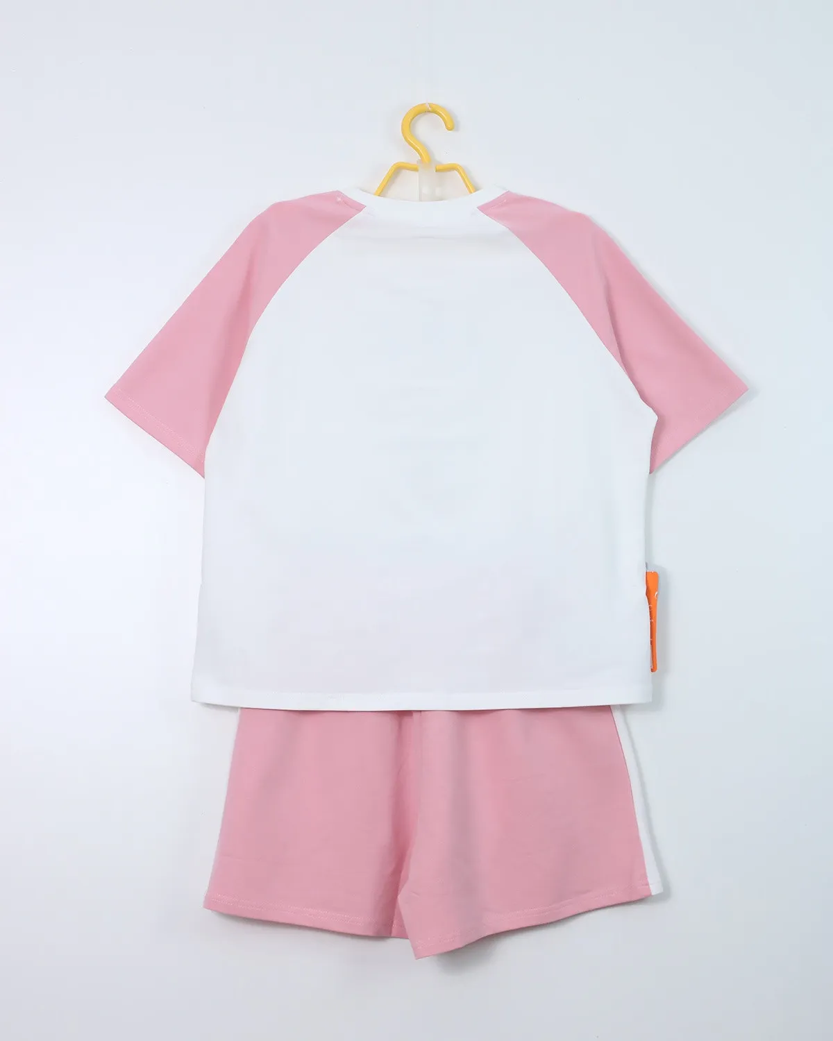 Bộ quần áo nữ cotton cộc tròn 5381 Hồng F  QC14