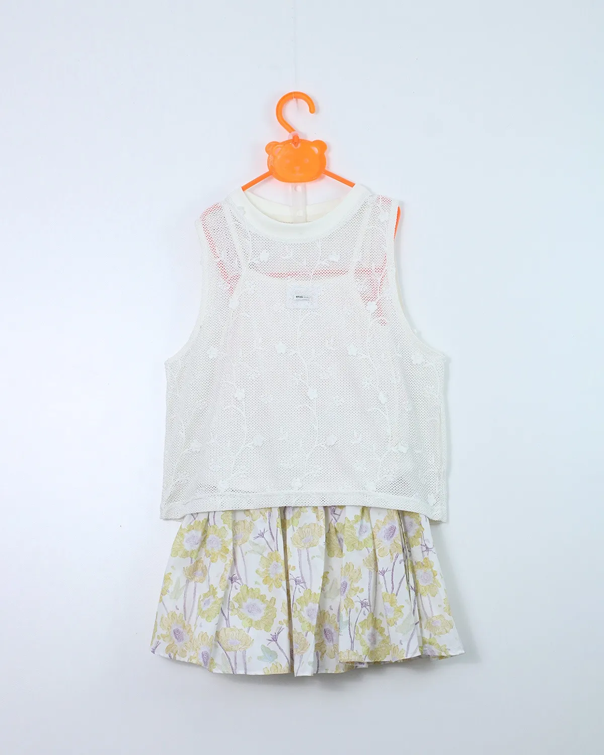 Bộ bé gái cộc 88859 màu kem size 160 AS10