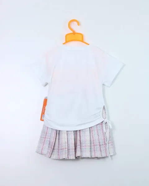 Séc Bộ quần áo trẻ em gái 020 hồng size 130 AS03