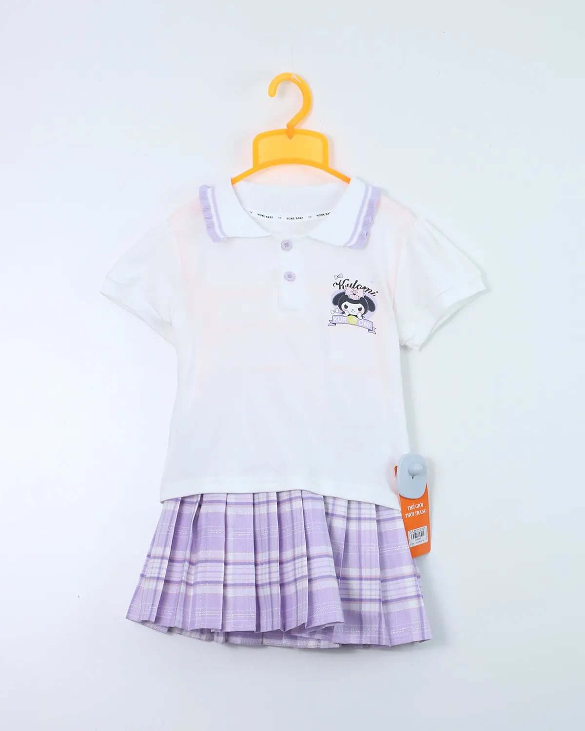 Séc Bộ quần áo trẻ em gái 027 trắng size 100 AS03