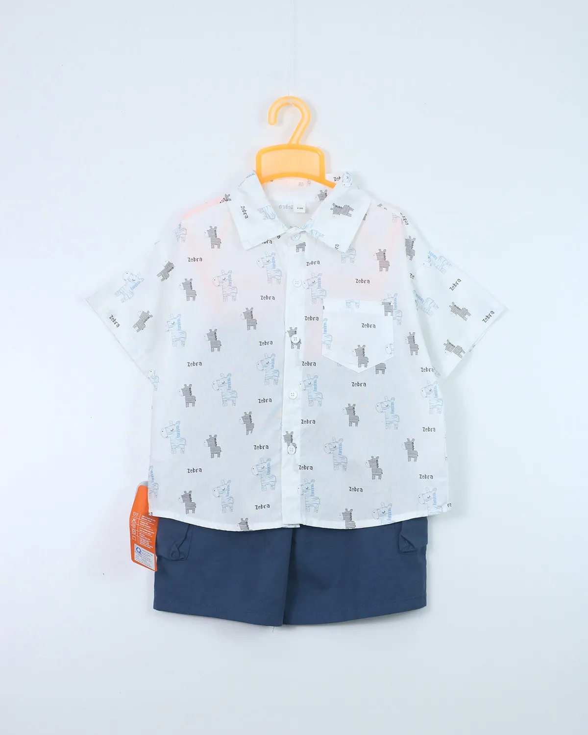 Bộ cộc tay trẻ em trai 88243 size 130 AS07