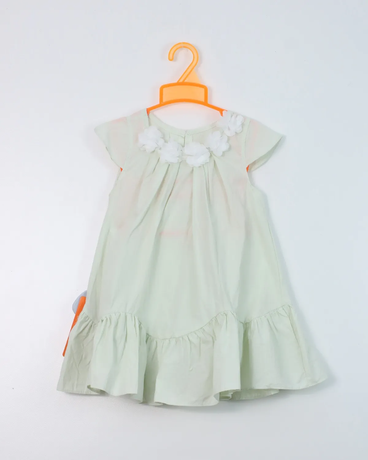 Váy bé gái 225065 màu xanh vàng 18 size 120 TĐ