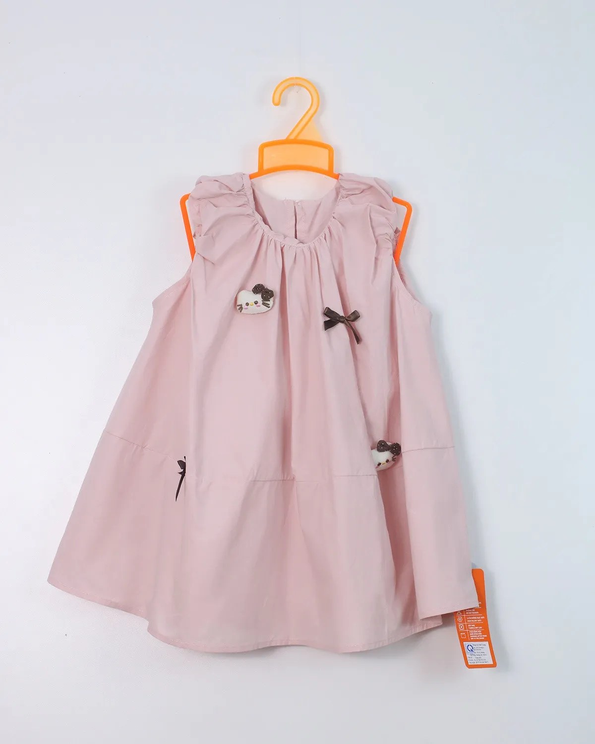 Váy liền thân trẻ em gái 66016 size 13 AS07