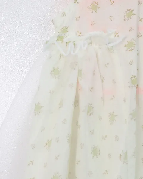 Váy liền thân trẻ em gái 2604size 90 AS04