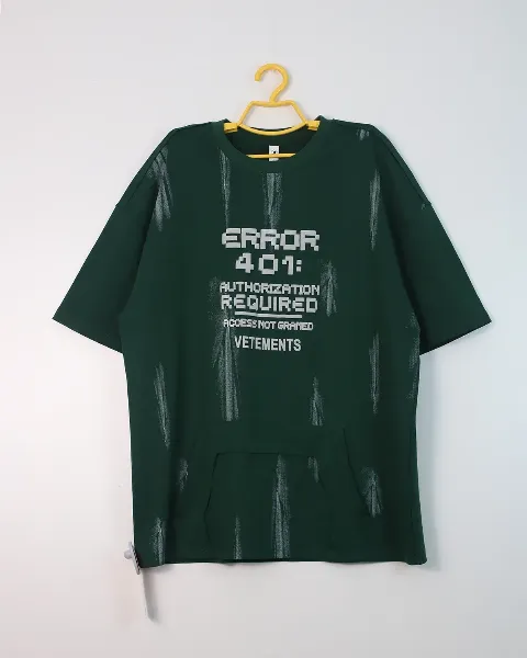 Áo phông cổ tròn 1108 rêu size XL . AL05