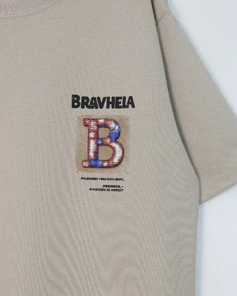 Áo phông cổ tròn 5312 be size XL . AL07