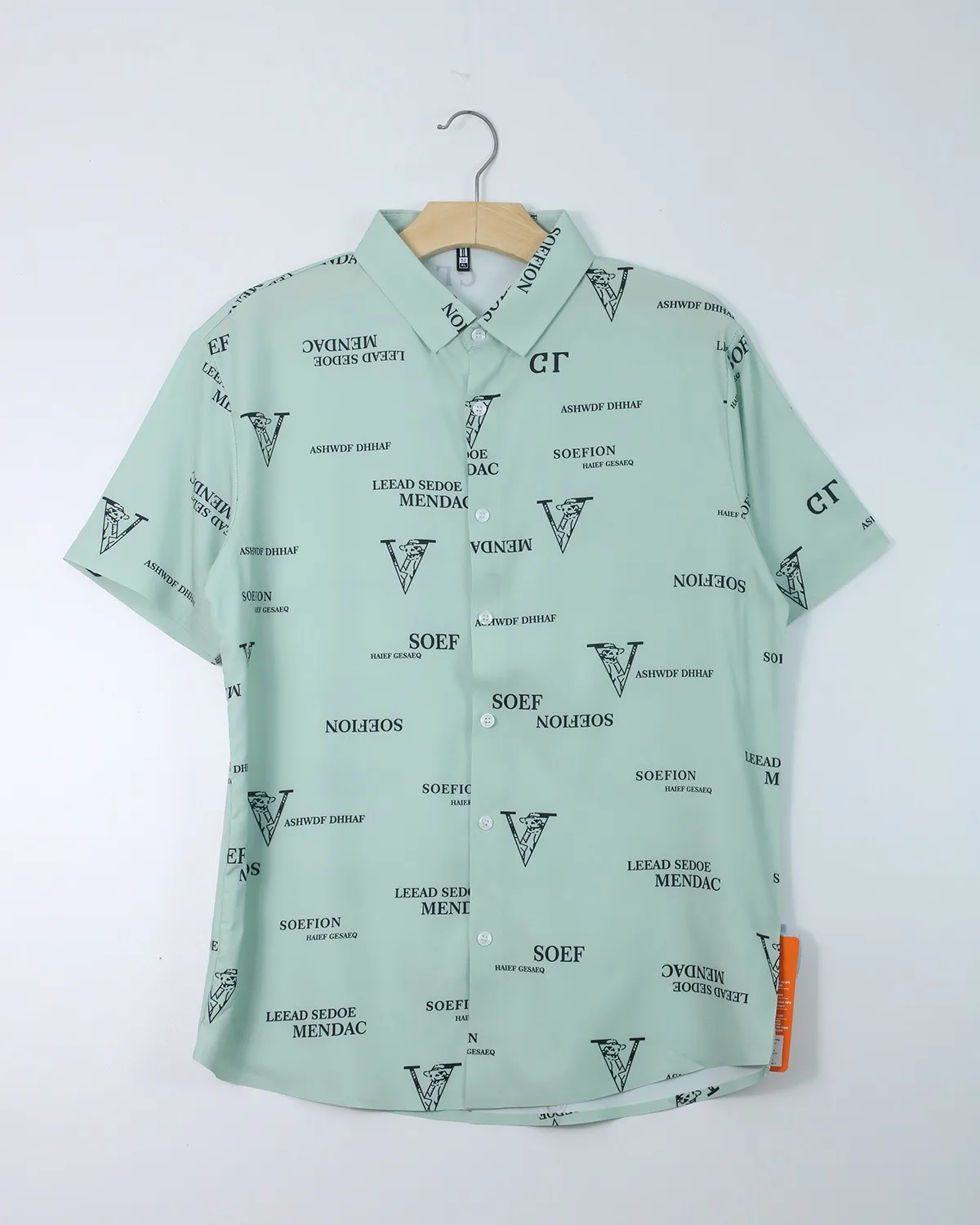 Áo sơ mi cộc 8802 be size XL. AL01