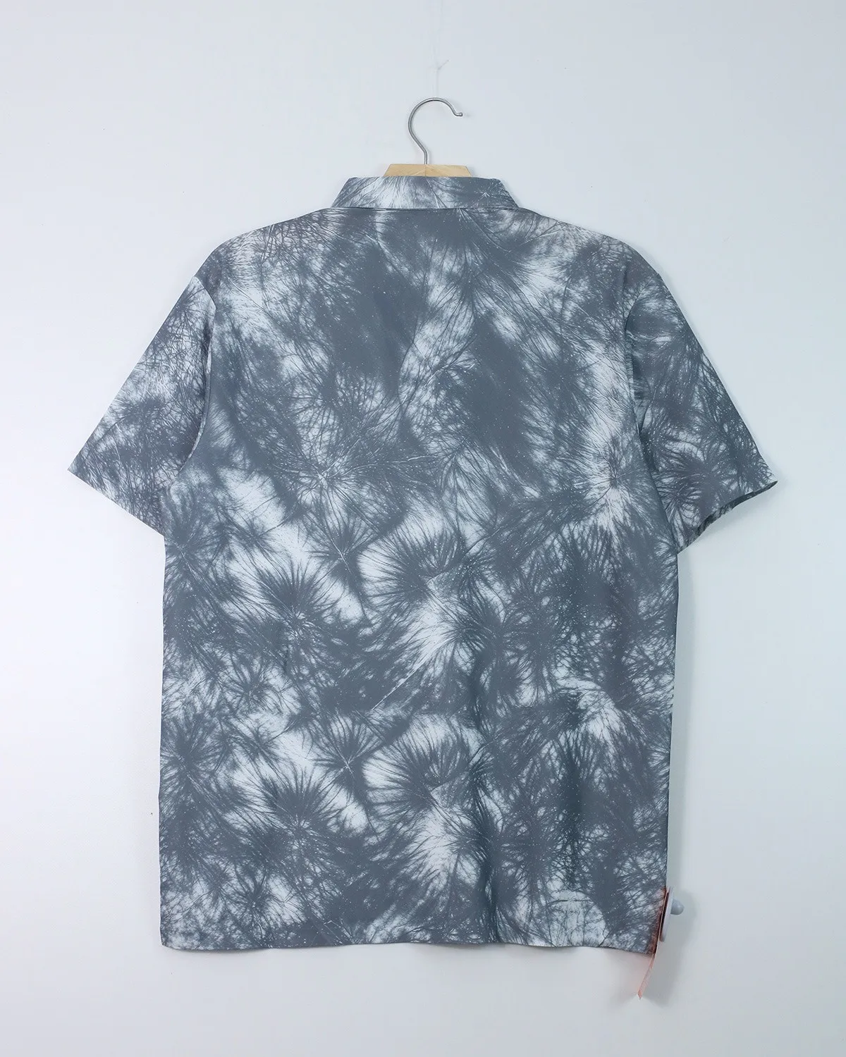 Áo sơ mi nam cộc 01 đen trắng size 54 . AL04