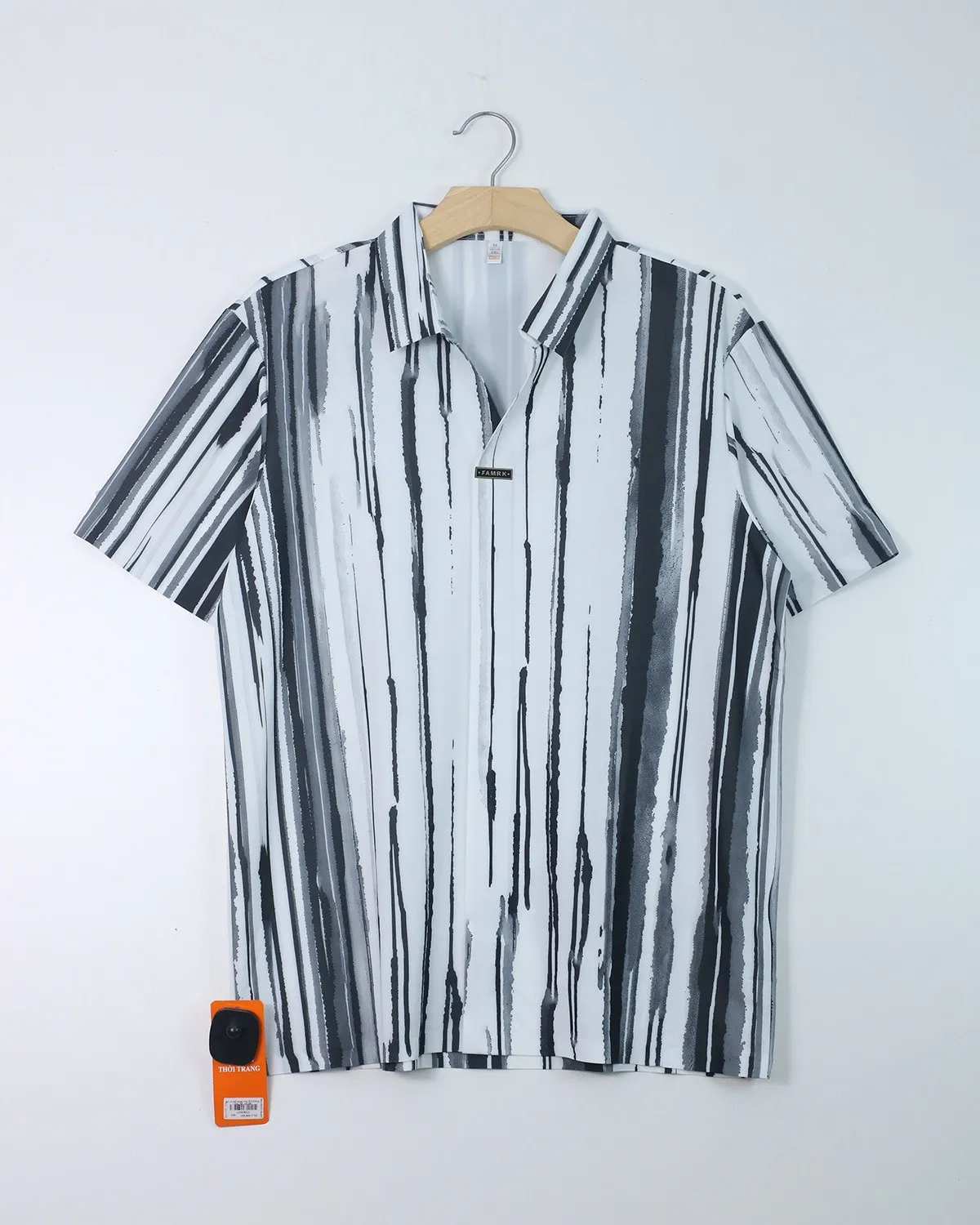 Áo sơ mi nam cộc 03 trắng size 54 . AL04