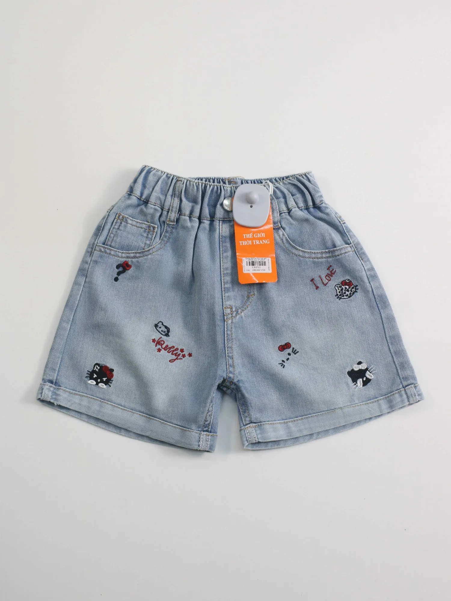 Quần đùi bò trẻ em gái 24F16 size 27 AS12