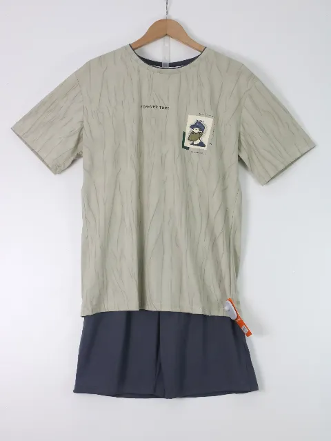 Bộ quần áo nam 358-14 ghi size 2XL . AL22