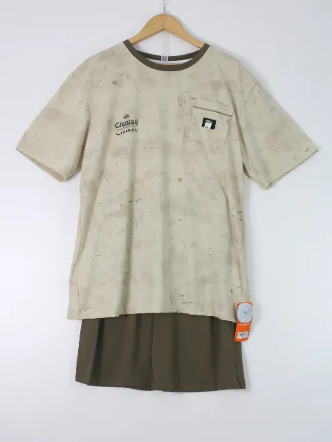 Bộ quần áo nam 358-3 be size 2XL . AL22
