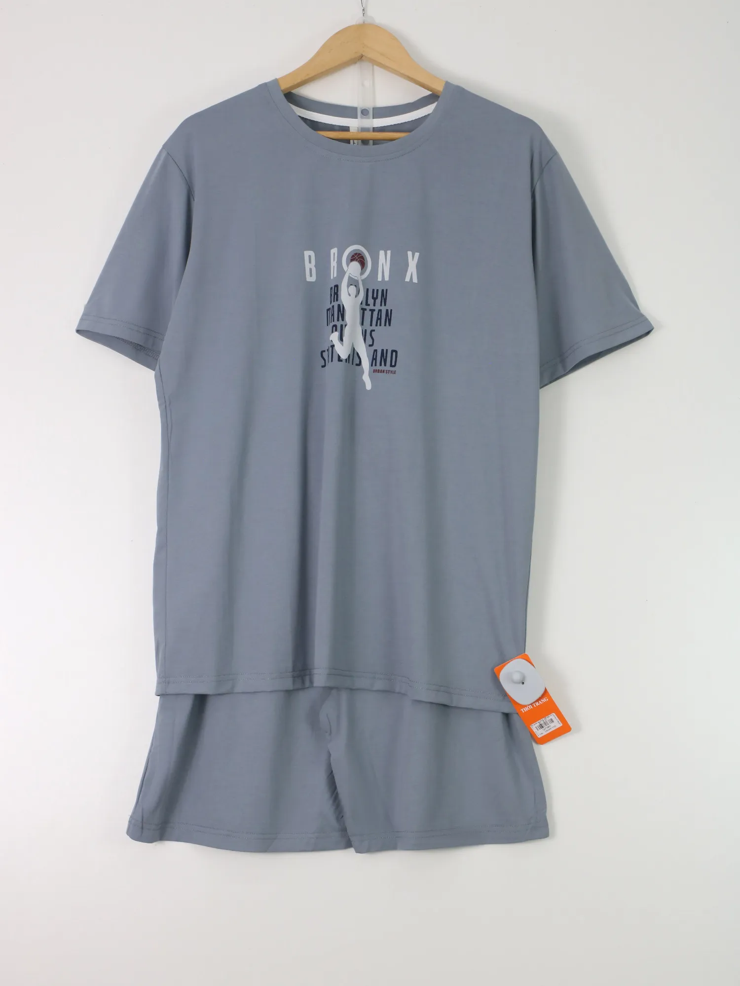 Bộ quần áo nam 258 xanh size 2XL . AL22