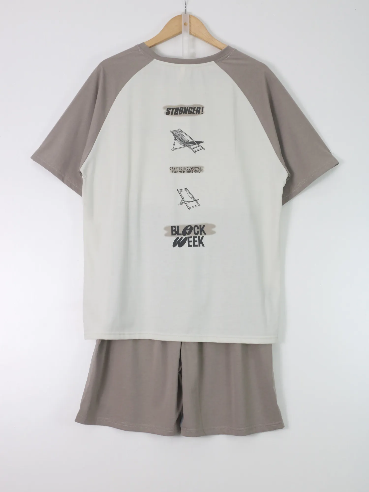 Bộ quần áo nam 581-28 ghi size 2XL . AL22