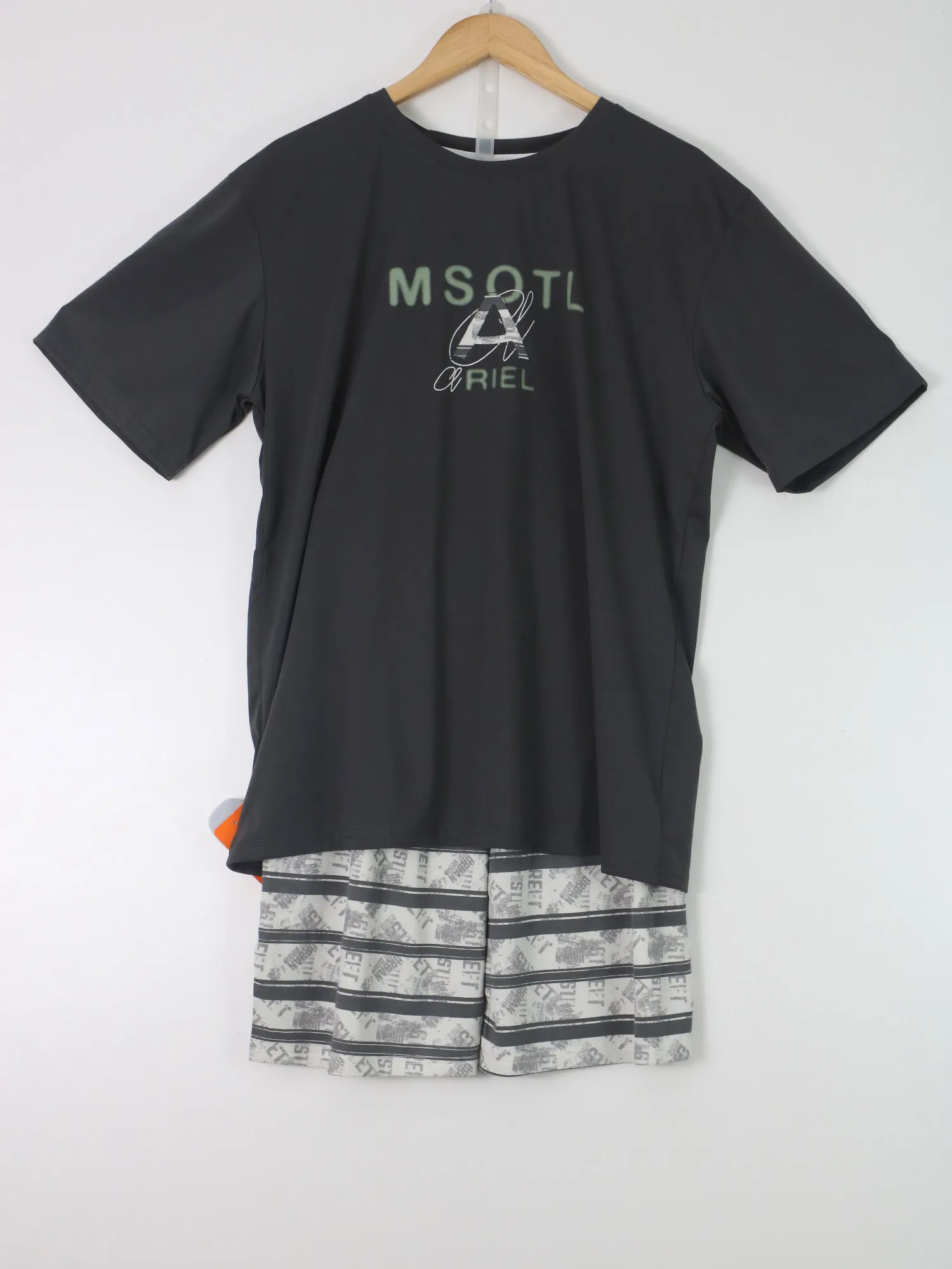 Bộ quần áo nam 358-1 be size 2XL . AL22