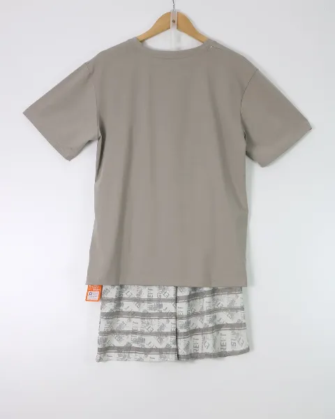 Bộ quần áo nam 358-1 be size 2XL . AL22