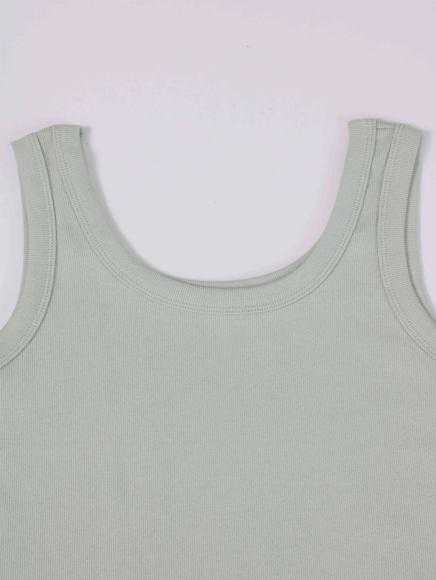Áo phông sát nách nữ tăm W505 xanh H27.2026.1