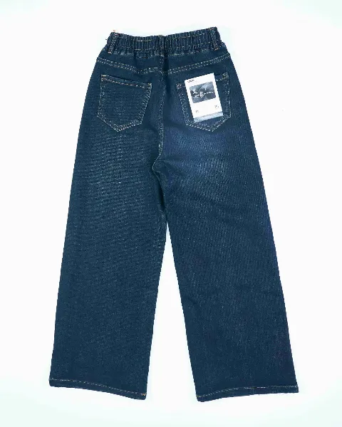 Quần dài Jean nữ xuông chun 9210.3 Đen S  AS28