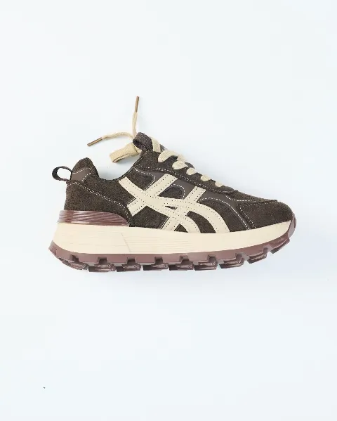Giày thể thao nữ 6235 Nâu N12 size38