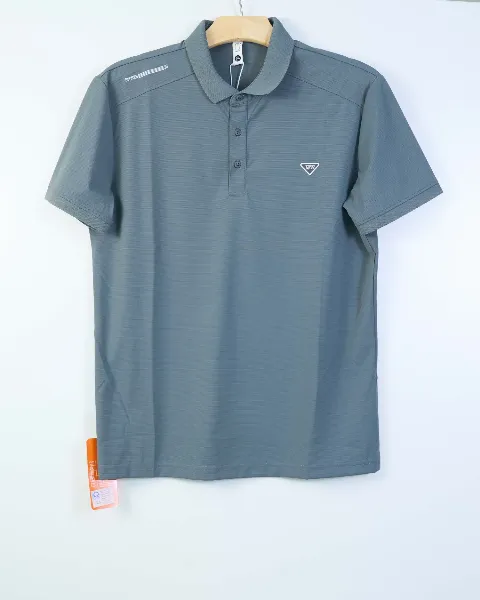 Áo phông cổ bẻ 3085 ghi tối  size 2XL. CV
