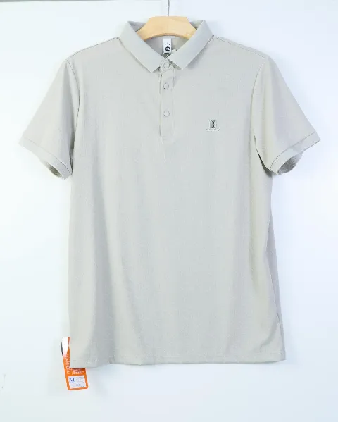 Áo phông cổ bẻ 3017 rêu size L. CV