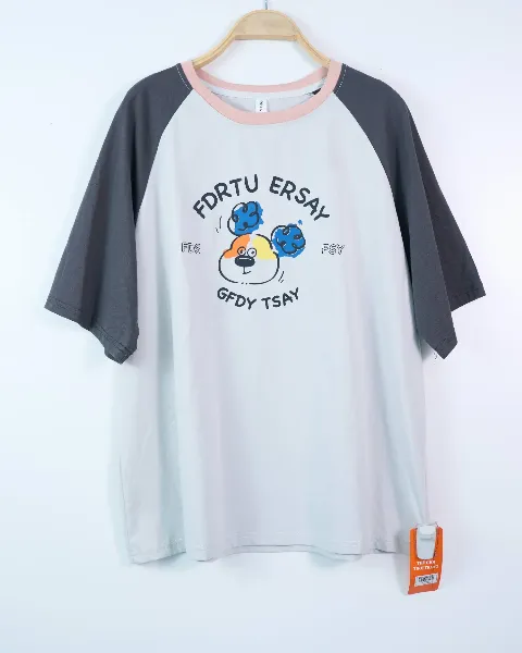 Áo phông form đại cotton hai chiều nữ sinh viên P260428