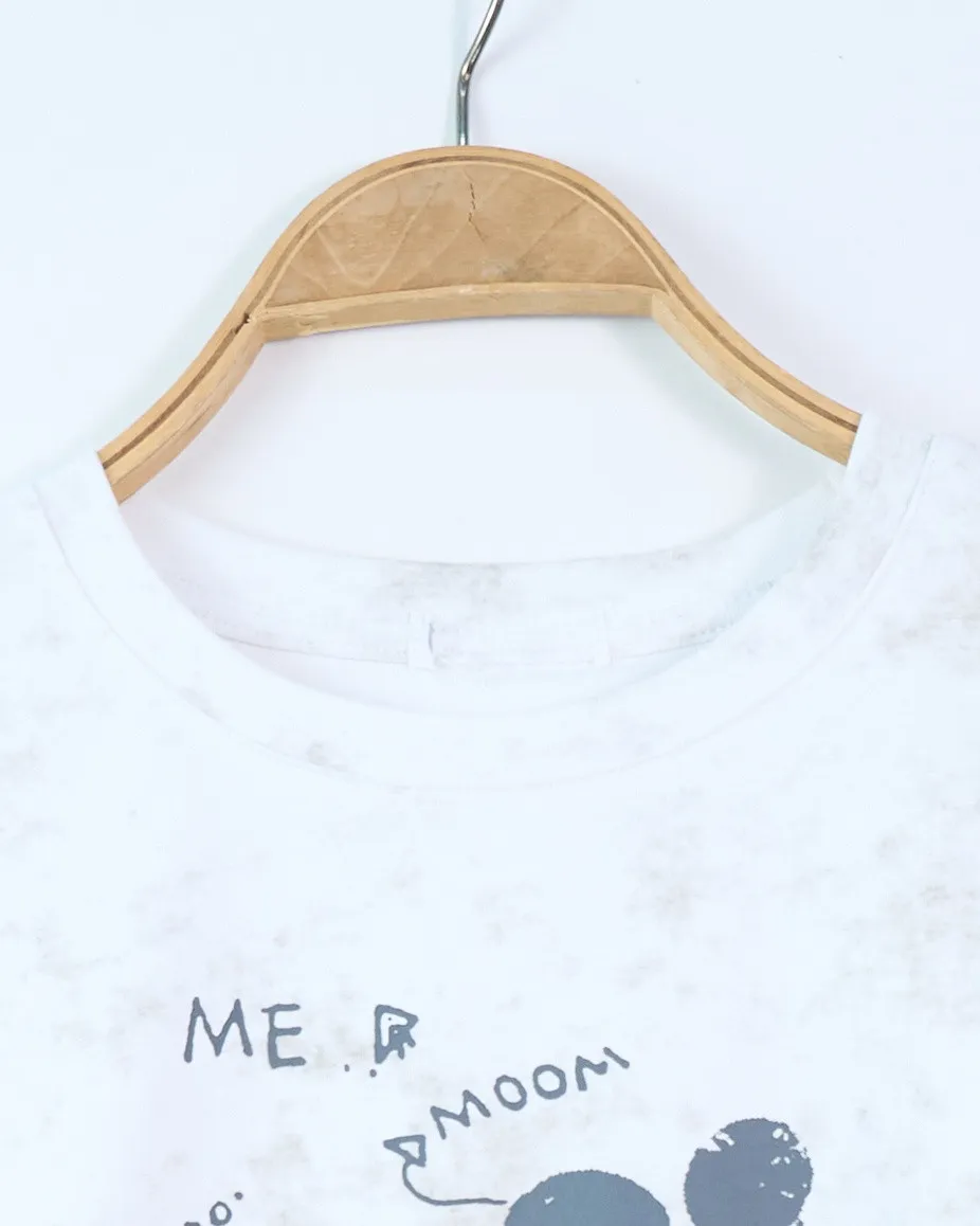 Áo phông nữ cổ tròn crop 802 my moom nâu SIEU03