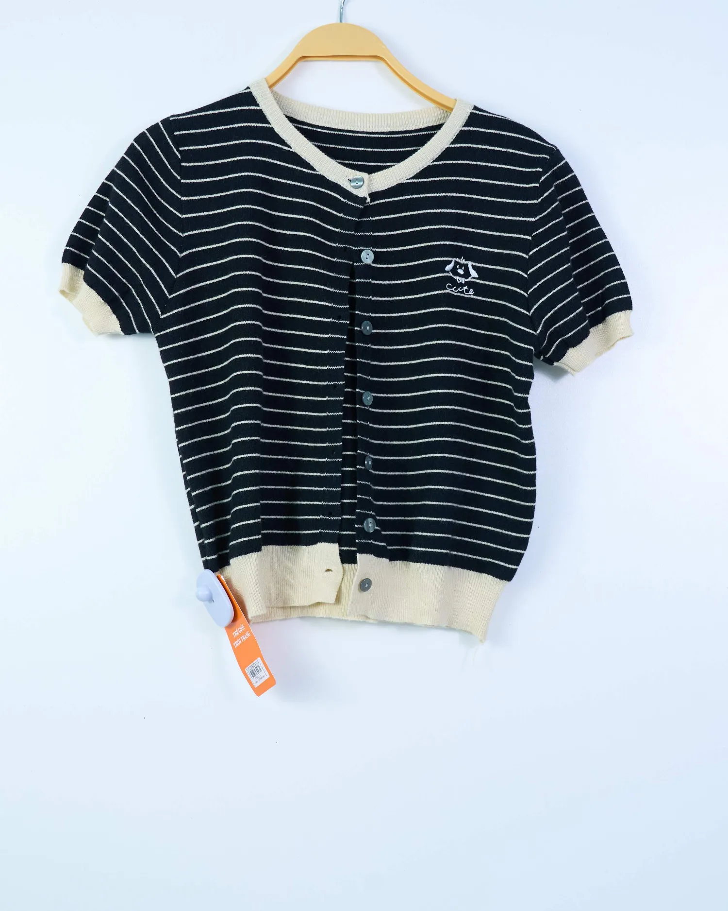 Áo len mongtoghi cổ tròn 2521 xanh than Đ1QC16