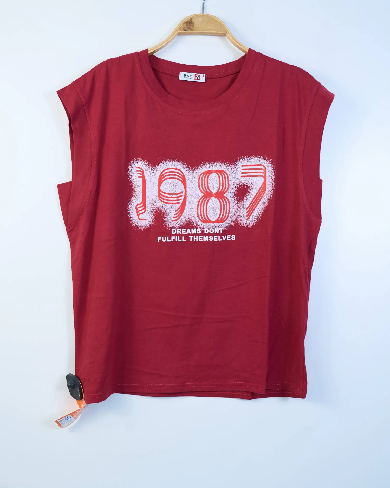 Áo phông tay hến nữ 352 1987 đỏ SIEU09