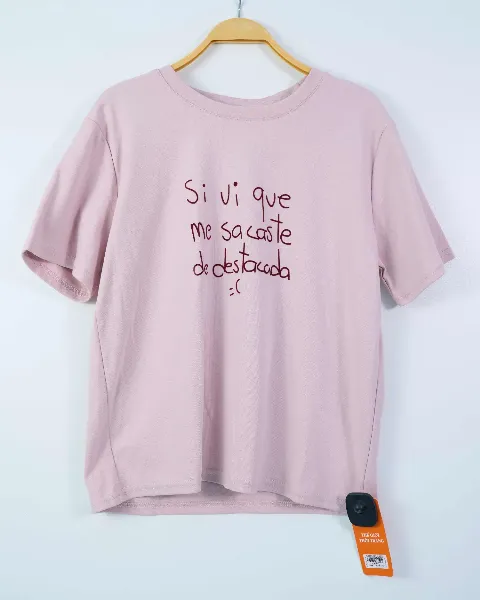 Áo phông form lỡ cotton SIVIQUE hồng Q.Hạnh