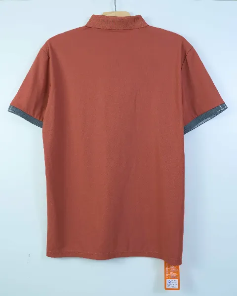 Áo phông nam cộc tay cổ bẻ cotton sinh viên teen O158184