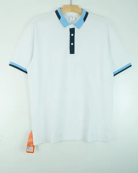 Áo phông cổ bẻ 9135  trắng size 2XL . AL11
