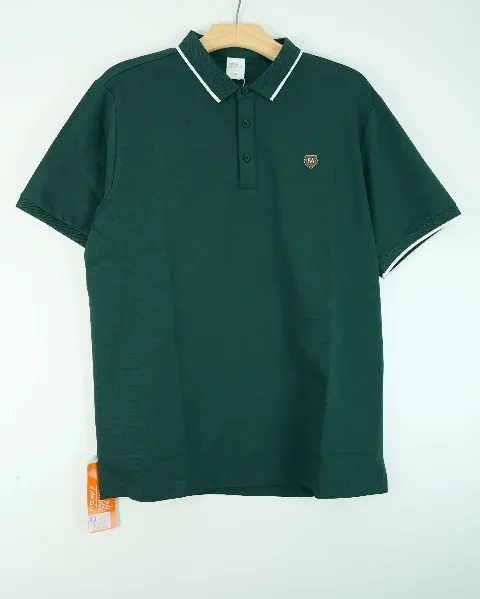 Áo phông cổ bẻ 9168 ghi size 2XL . AL11