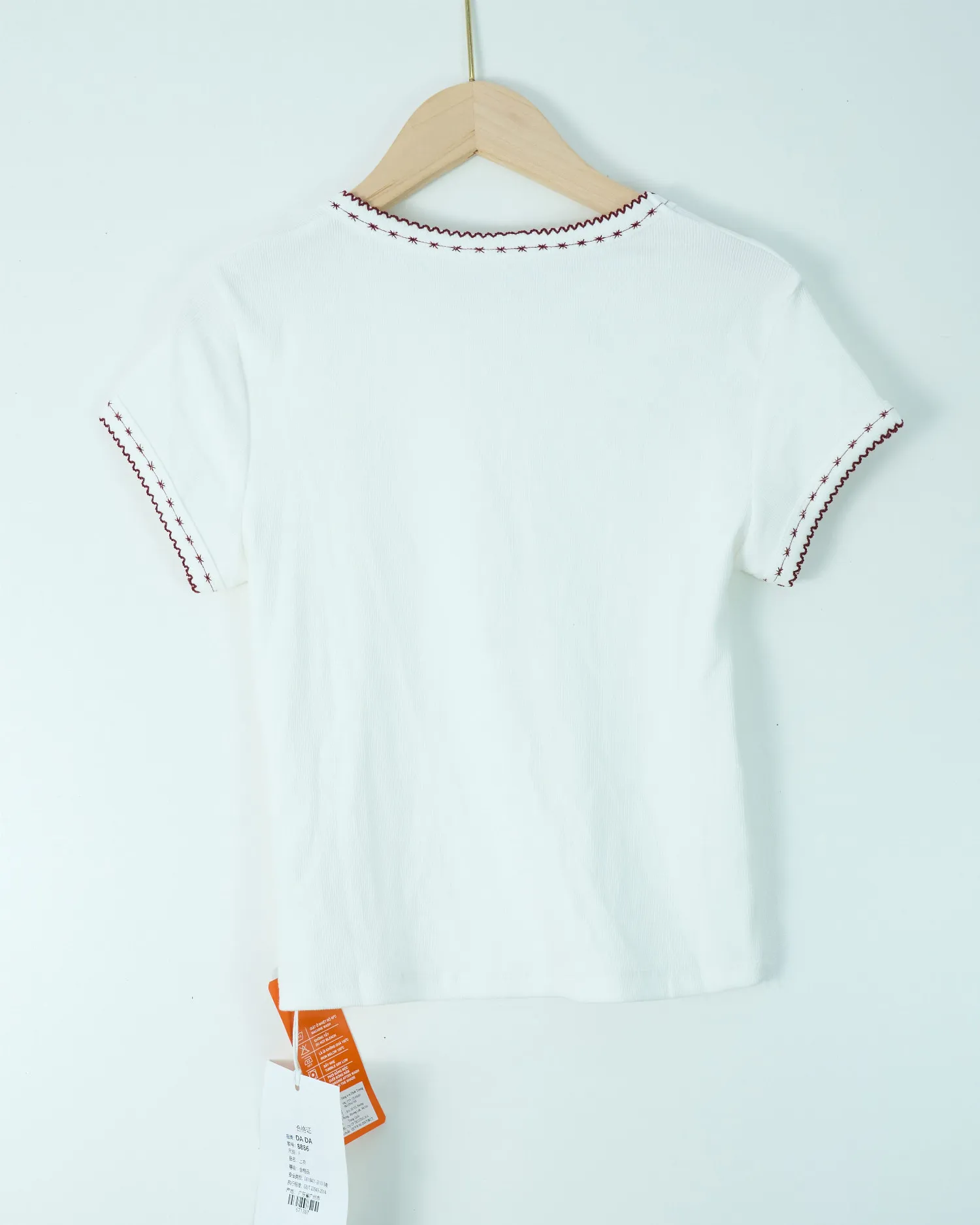 Áo phông nữ cổ tròn ôm cotton 8886 xanh H16.2026.1