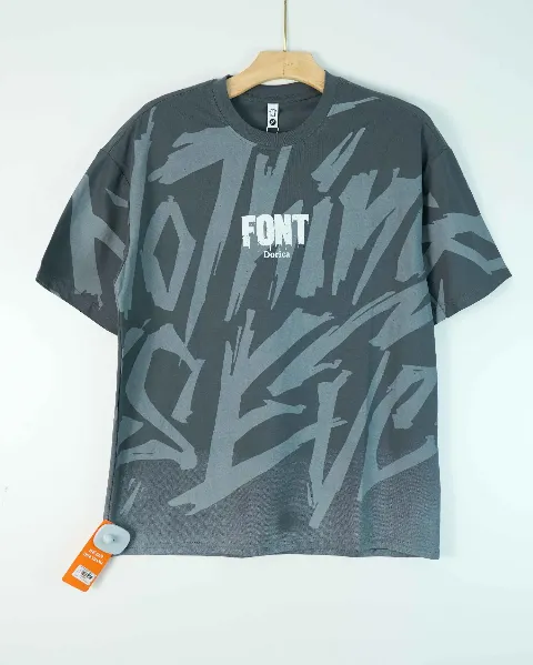Áo phông cổ tròn 5011 ghi size 2XL . AL10