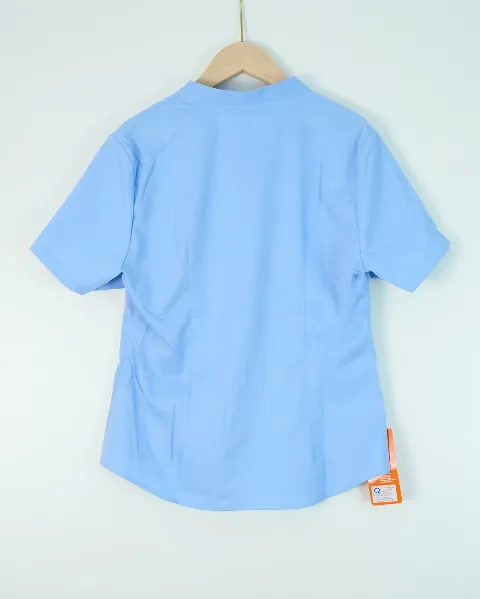 Áo sơ mi cộc tay nữ công sở 8195 xanh XL H43.2026.1