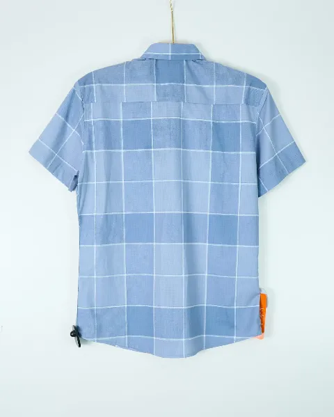 Áo sơ mi cộc nam C2275 xanh size L . QC30S
