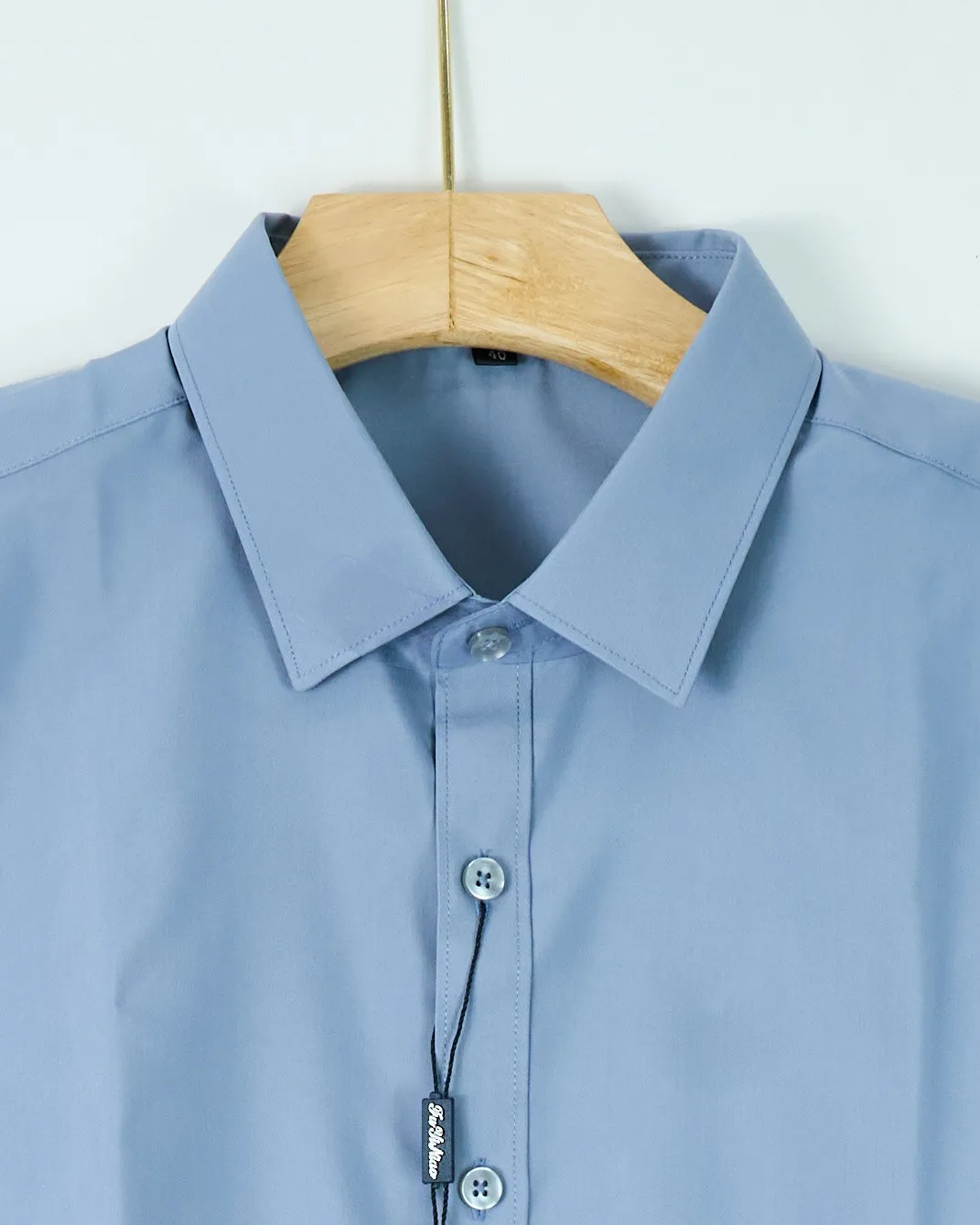 Áo sơ mi cộc 8898 ghi size L . AL19