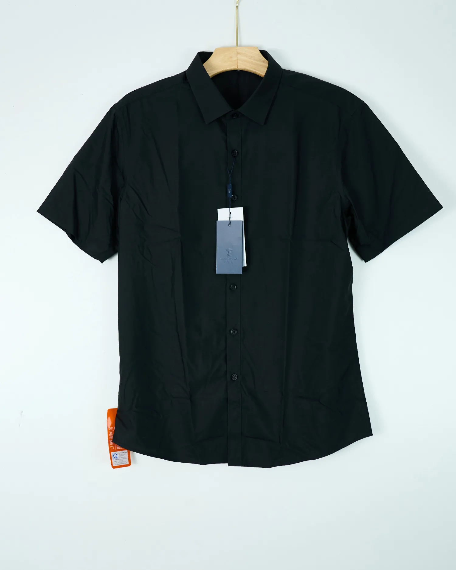 Áo sơ mi cộc 8898 than size XL . AL19