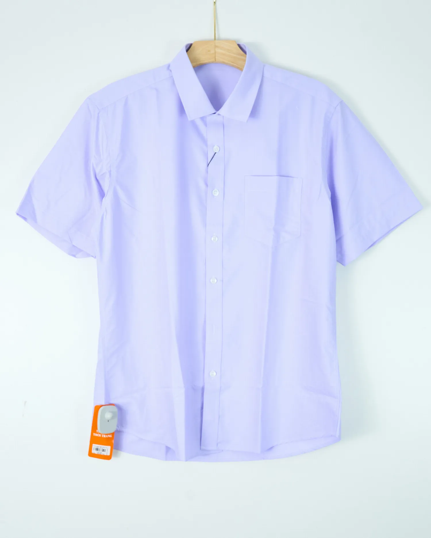 Áo sơ mi cộc 555-1 tím size 2XL . AL19