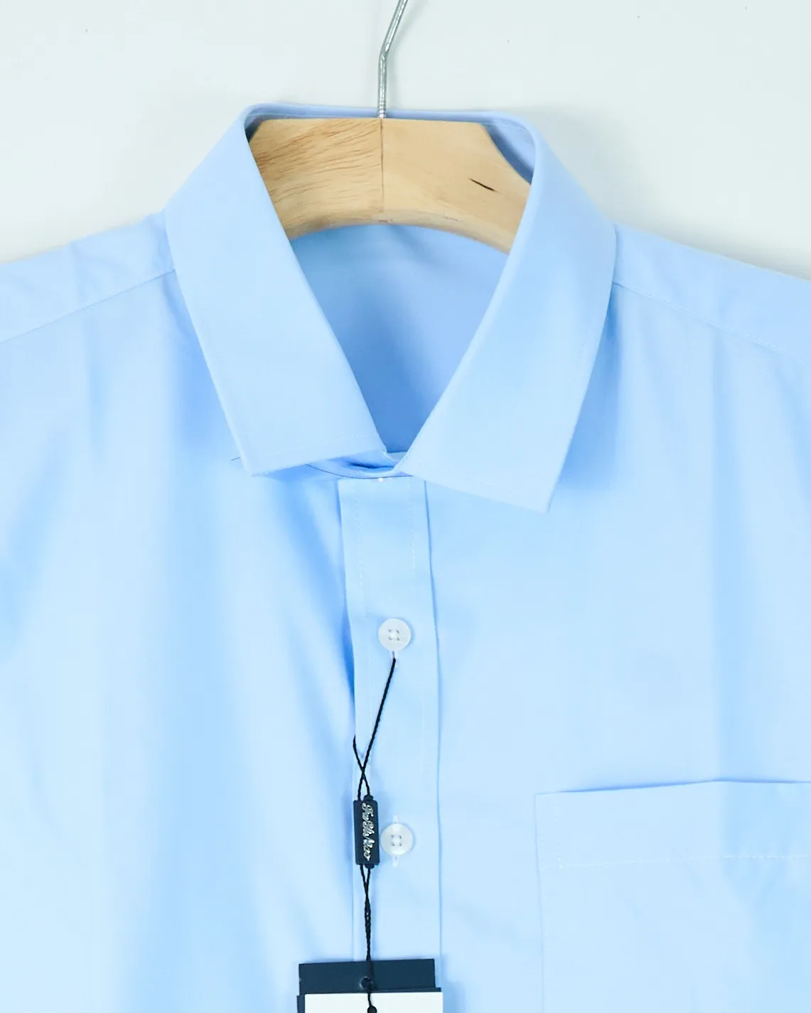 Áo sơ mi cộc 555-1 xanh size L . AL19