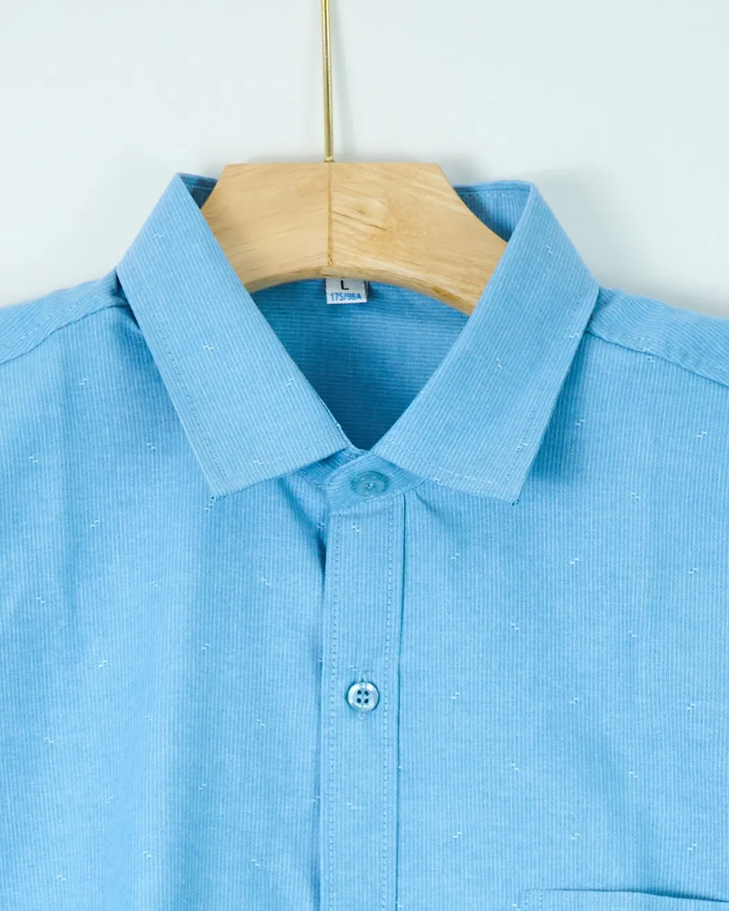 Áo sơ mi cộc 2623 xanh đậm size L . AL19