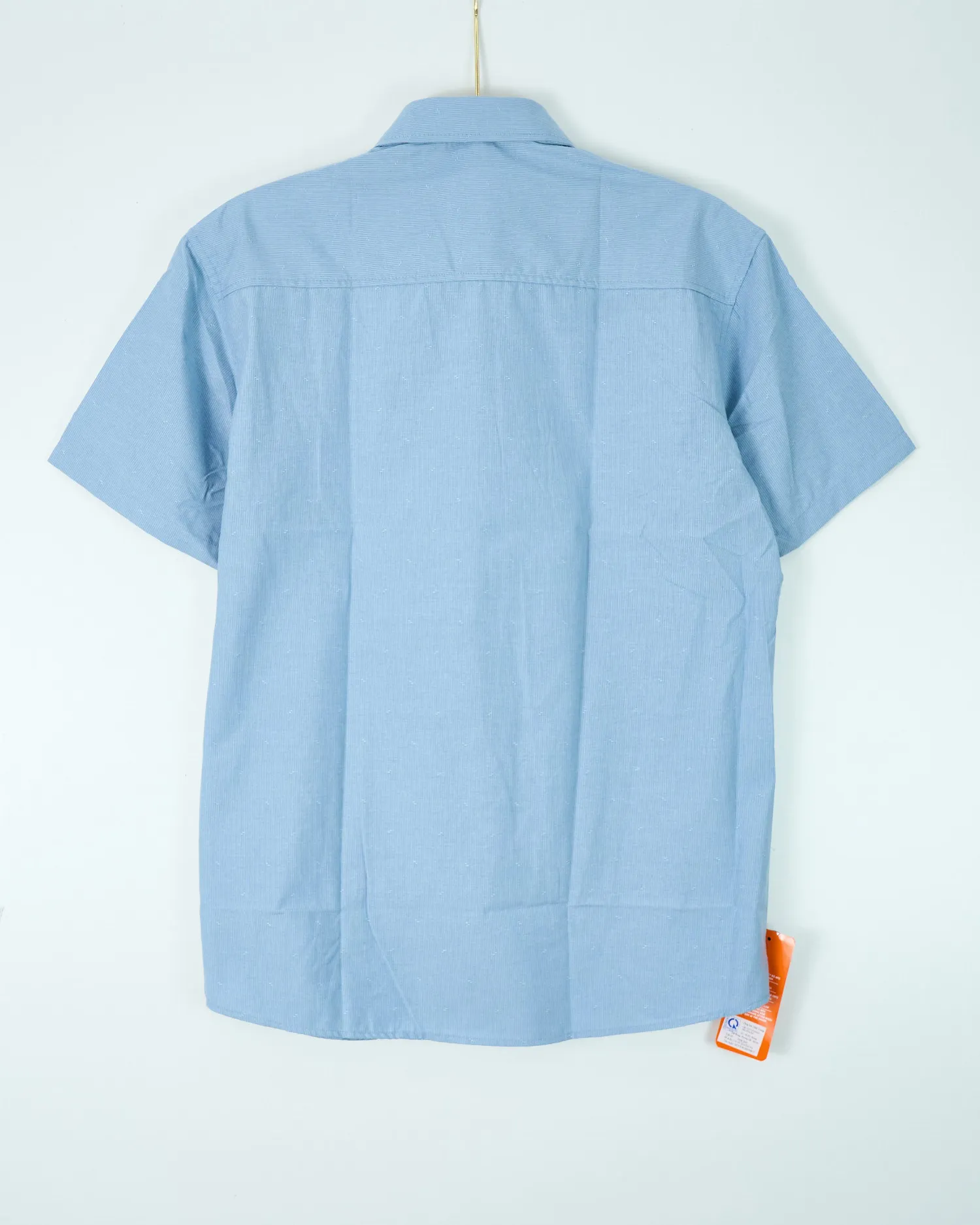 Áo sơ mi cộc 2623 xanh nhạt size 2XL . AL19