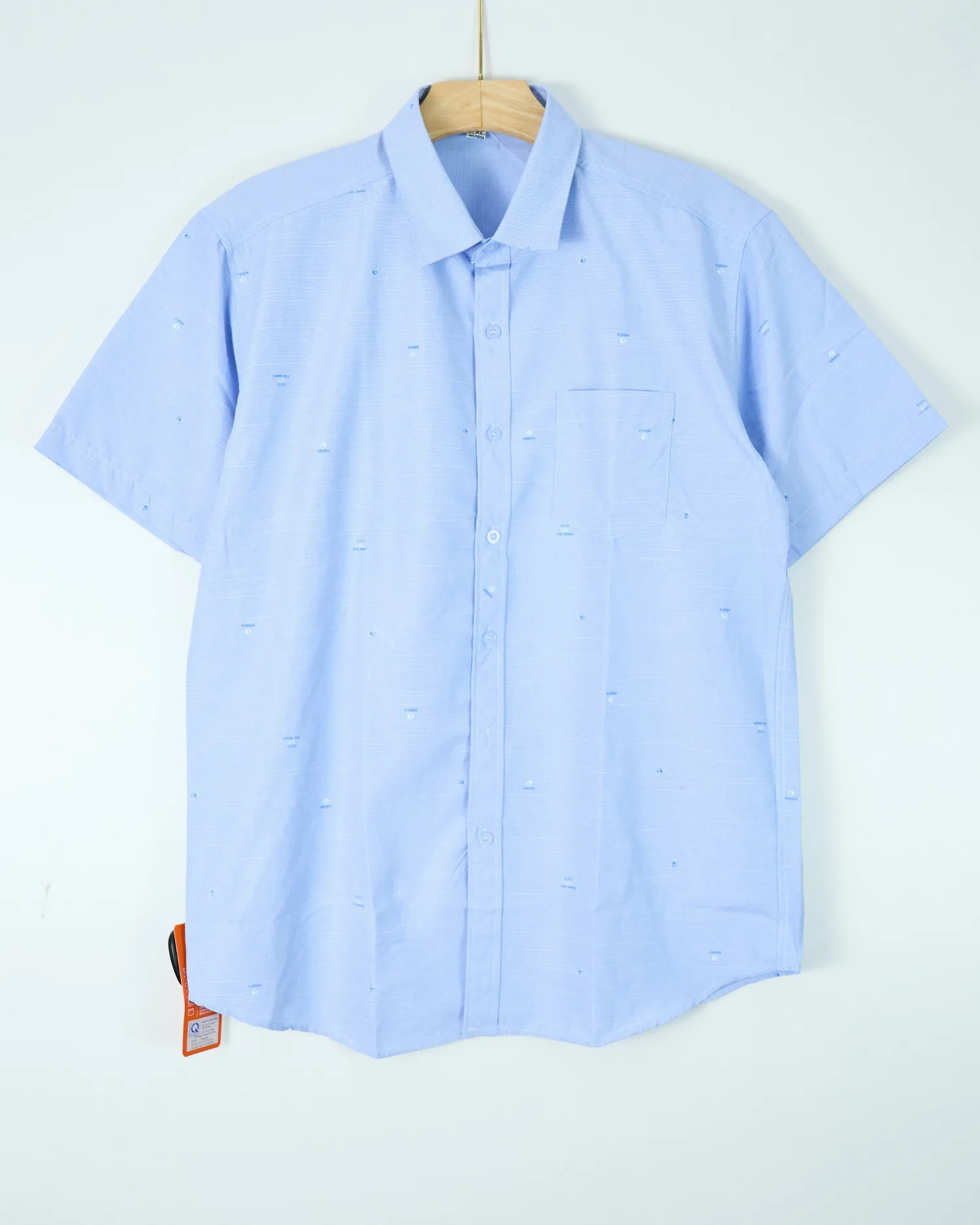 Áo sơ mi cộc 2608 xanh size 2XL . AL19